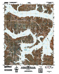 Keystone Dam Oklahoma Historical topographic map, 1:24000 scale, 7.5 X 7.5 Minute, Year 2010