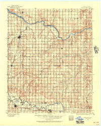Kingfisher Oklahoma Historical topographic map, 1:125000 scale, 30 X 30 Minute, Year 1892
