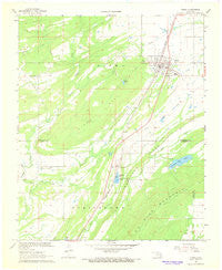 Kiowa Oklahoma Historical topographic map, 1:24000 scale, 7.5 X 7.5 Minute, Year 1967
