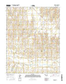 Knowles Oklahoma Current topographic map, 1:24000 scale, 7.5 X 7.5 Minute, Year 2016