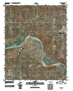 Konawa Oklahoma Historical topographic map, 1:24000 scale, 7.5 X 7.5 Minute, Year 2009