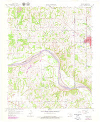 Konawa Oklahoma Historical topographic map, 1:24000 scale, 7.5 X 7.5 Minute, Year 1958
