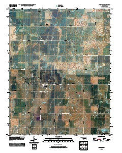 Kremlin Oklahoma Historical topographic map, 1:24000 scale, 7.5 X 7.5 Minute, Year 2010