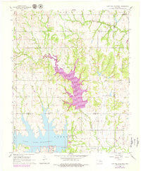 Lake Carl Blackwell Oklahoma Historical topographic map, 1:24000 scale, 7.5 X 7.5 Minute, Year 1966