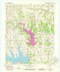 Lake Carl Blackwell Oklahoma Historical topographic map, 1:24000 scale, 7.5 X 7.5 Minute, Year 1966
