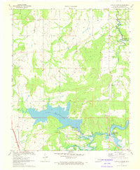 Lake Mc Alester Oklahoma Historical topographic map, 1:24000 scale, 7.5 X 7.5 Minute, Year 1971