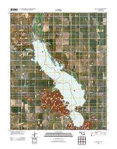 Lake Altus Oklahoma Historical topographic map, 1:24000 scale, 7.5 X 7.5 Minute, Year 2012