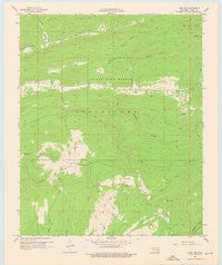 Lane NW Oklahoma Historical topographic map, 1:24000 scale, 7.5 X 7.5 Minute, Year 1957