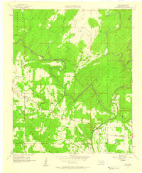 Lane Oklahoma Historical topographic map, 1:24000 scale, 7.5 X 7.5 Minute, Year 1957