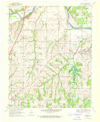 Langston Oklahoma Historical topographic map, 1:24000 scale, 7.5 X 7.5 Minute, Year 1970
