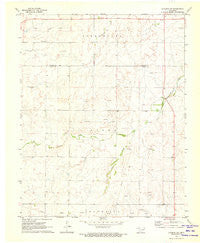 Laverne SW Oklahoma Historical topographic map, 1:24000 scale, 7.5 X 7.5 Minute, Year 1970