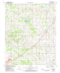 Laverty Oklahoma Historical topographic map, 1:24000 scale, 7.5 X 7.5 Minute, Year 1991