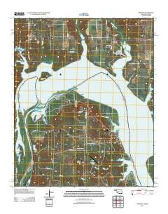 Lebanon Oklahoma Historical topographic map, 1:24000 scale, 7.5 X 7.5 Minute, Year 2012
