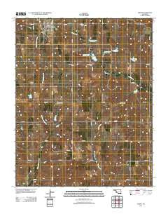 Leedey Oklahoma Historical topographic map, 1:24000 scale, 7.5 X 7.5 Minute, Year 2012
