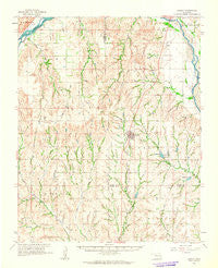 Leedey Oklahoma Historical topographic map, 1:62500 scale, 15 X 15 Minute, Year 1961