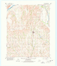 Leedey Oklahoma Historical topographic map, 1:62500 scale, 15 X 15 Minute, Year 1961