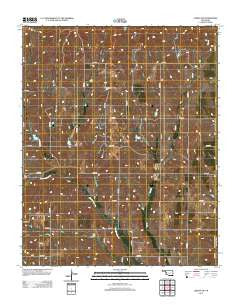 Leedey SW Oklahoma Historical topographic map, 1:24000 scale, 7.5 X 7.5 Minute, Year 2012