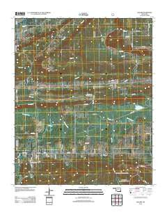 Leflore Oklahoma Historical topographic map, 1:24000 scale, 7.5 X 7.5 Minute, Year 2012