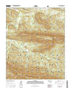 Leflore SE Oklahoma Current topographic map, 1:24000 scale, 7.5 X 7.5 Minute, Year 2016