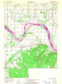 Leonard Oklahoma Historical topographic map, 1:24000 scale, 7.5 X 7.5 Minute, Year 1957