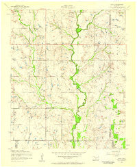 Letitia Oklahoma Historical topographic map, 1:24000 scale, 7.5 X 7.5 Minute, Year 1956