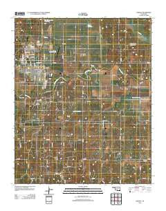 Lindsay Oklahoma Historical topographic map, 1:24000 scale, 7.5 X 7.5 Minute, Year 2012