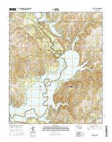 Little City Oklahoma Current topographic map, 1:24000 scale, 7.5 X 7.5 Minute, Year 2016