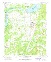 Locust Grove Oklahoma Historical topographic map, 1:24000 scale, 7.5 X 7.5 Minute, Year 1972