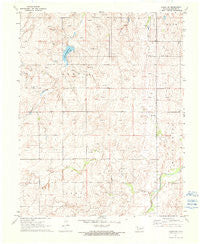 Logan NW Oklahoma Historical topographic map, 1:24000 scale, 7.5 X 7.5 Minute, Year 1971