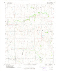 Loyal NW Oklahoma Historical topographic map, 1:24000 scale, 7.5 X 7.5 Minute, Year 1972