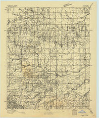 Loyal Oklahoma Historical topographic map, 1:62500 scale, 15 X 15 Minute, Year 1893