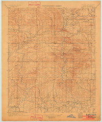 Lukfata Oklahoma Historical topographic map, 1:125000 scale, 30 X 30 Minute, Year 1902