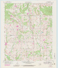 Lula Oklahoma Historical topographic map, 1:24000 scale, 7.5 X 7.5 Minute, Year 1958