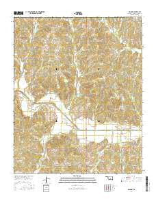 Macomb Oklahoma Current topographic map, 1:24000 scale, 7.5 X 7.5 Minute, Year 2016