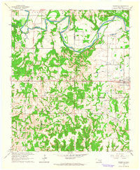 Mannsville Oklahoma Historical topographic map, 1:24000 scale, 7.5 X 7.5 Minute, Year 1963