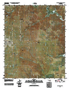 Marietta East Oklahoma Historical topographic map, 1:24000 scale, 7.5 X 7.5 Minute, Year 2009