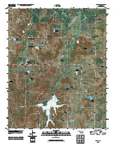 Mason Oklahoma Historical topographic map, 1:24000 scale, 7.5 X 7.5 Minute, Year 2010