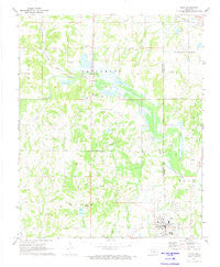 Maud Oklahoma Historical topographic map, 1:24000 scale, 7.5 X 7.5 Minute, Year 1972