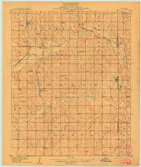 Maud Oklahoma Historical topographic map, 1:62500 scale, 15 X 15 Minute, Year 1908