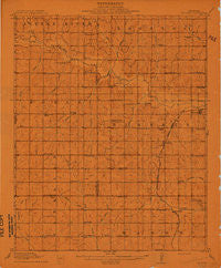 McComb Oklahoma Historical topographic map, 1:62500 scale, 15 X 15 Minute, Year 1910