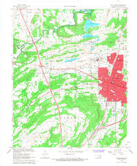 Mc Alester Oklahoma Historical topographic map, 1:24000 scale, 7.5 X 7.5 Minute, Year 1967