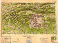 Mcalester Oklahoma Historical topographic map, 1:250000 scale, 1 X 2 Degree, Year 1950