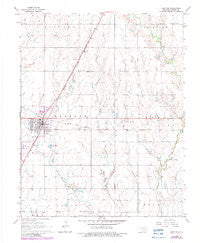 Medford Oklahoma Historical topographic map, 1:24000 scale, 7.5 X 7.5 Minute, Year 1968