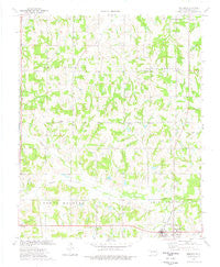 Meeker Oklahoma Historical topographic map, 1:24000 scale, 7.5 X 7.5 Minute, Year 1974