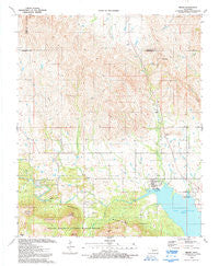 Meers Oklahoma Historical topographic map, 1:24000 scale, 7.5 X 7.5 Minute, Year 1991