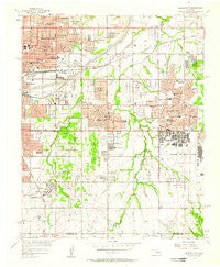 Midwest City Oklahoma Historical topographic map, 1:24000 scale, 7.5 X 7.5 Minute, Year 1956