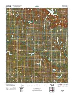 Milo Oklahoma Historical topographic map, 1:24000 scale, 7.5 X 7.5 Minute, Year 2012