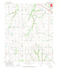 Minco NE Oklahoma Historical topographic map, 1:24000 scale, 7.5 X 7.5 Minute, Year 1966