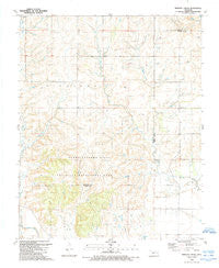 Minnow Creek Oklahoma Historical topographic map, 1:24000 scale, 7.5 X 7.5 Minute, Year 1989
