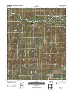 Mocane Oklahoma Historical topographic map, 1:24000 scale, 7.5 X 7.5 Minute, Year 2012